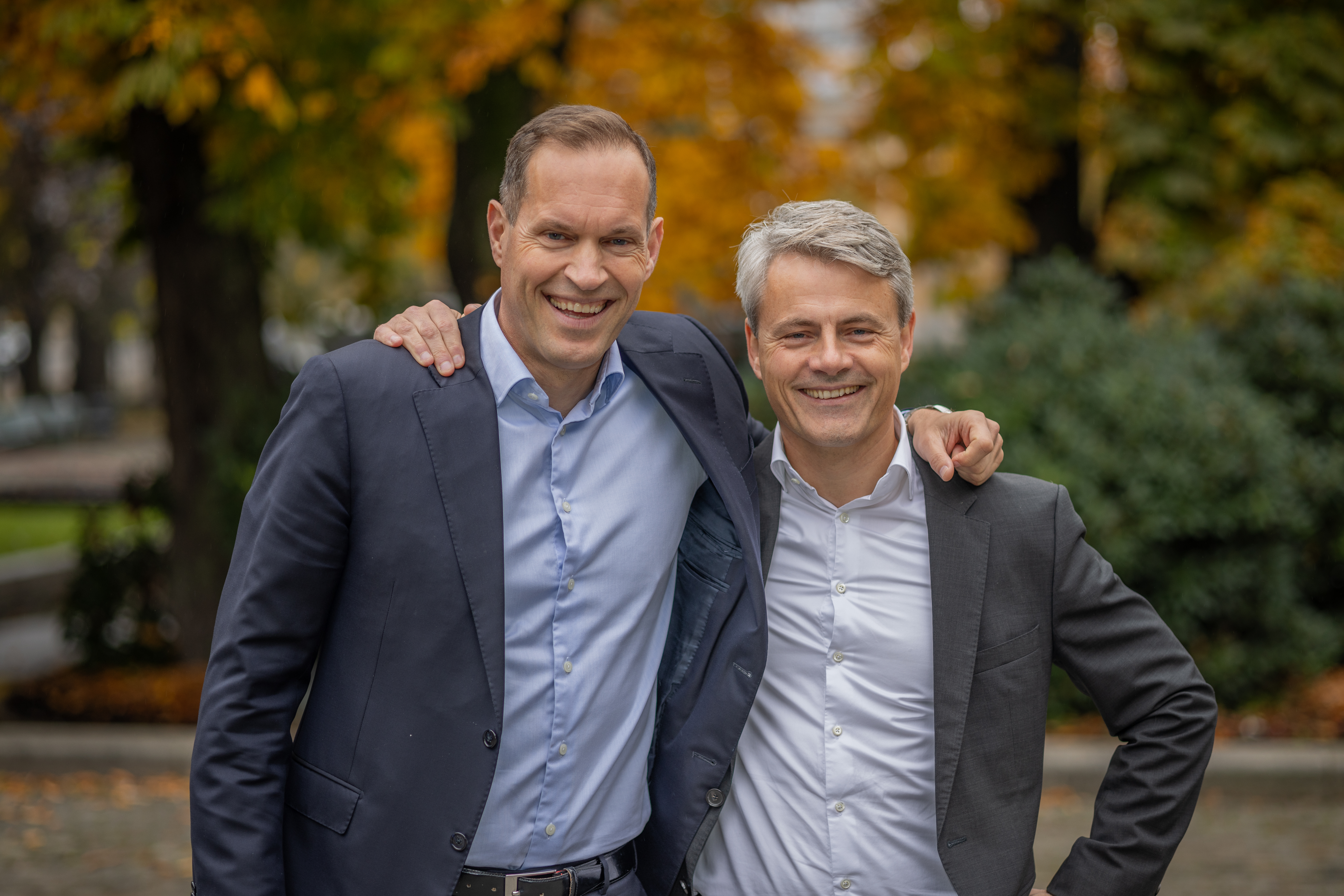 To personer i parken